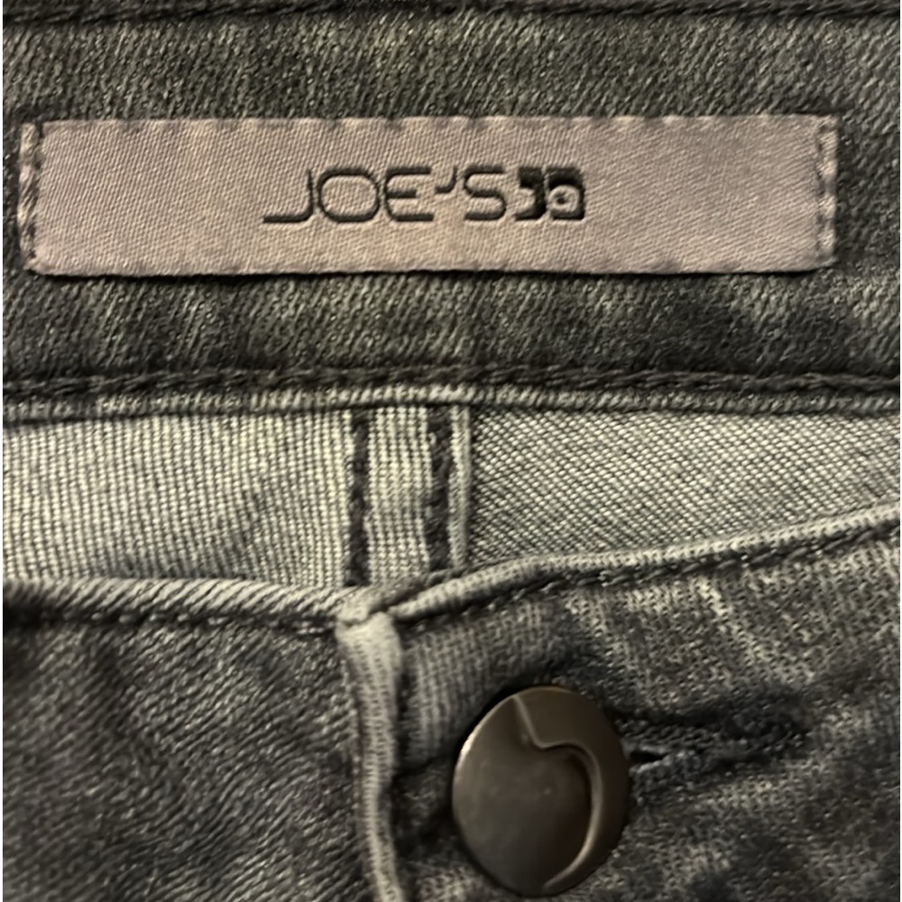 JOE’S JEANS MEDIUM GRAY RELAXED FIT, CROPPED, WIDE LEG JEAN